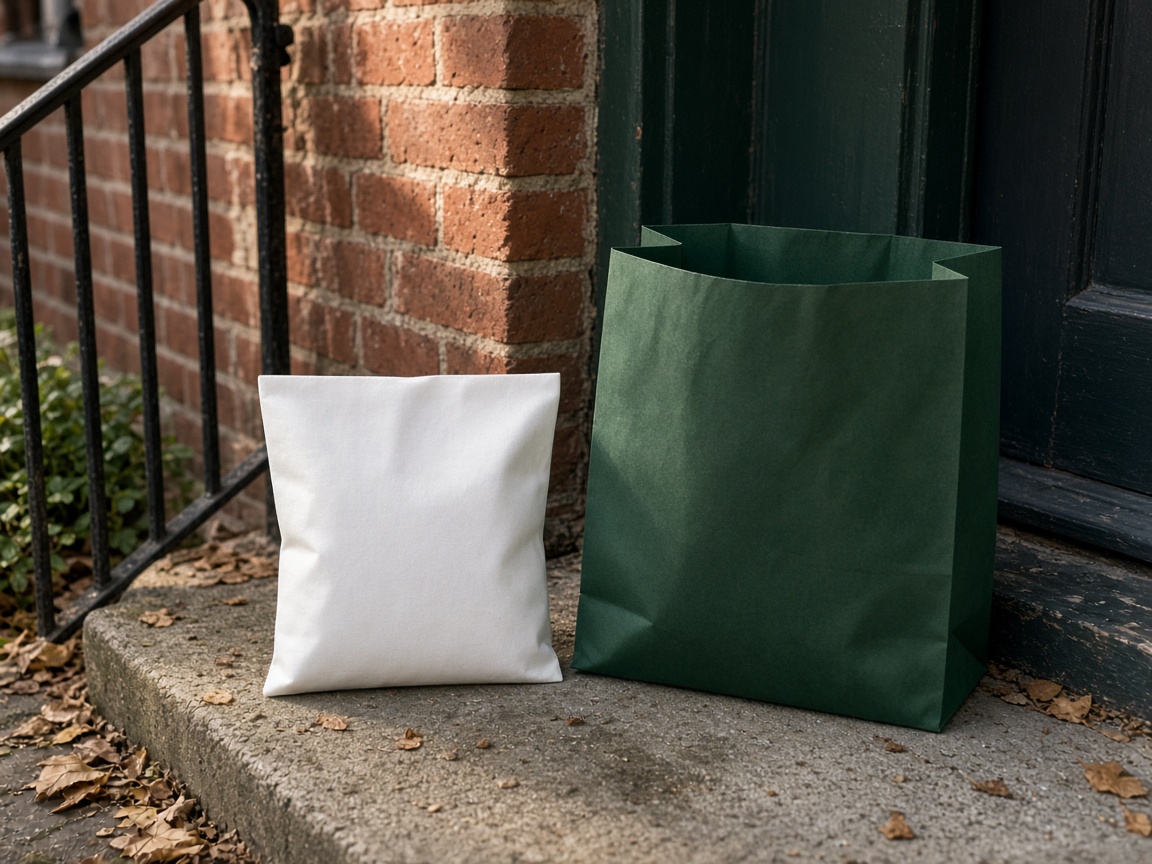 Tracked parcel waiting on a doorstep